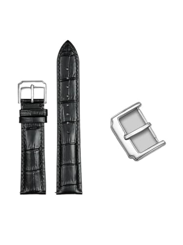 yaponuk Leder-Uhrenarmbänder für Hamilton Maestro Original Herren-Lederarmband(Blacks1,20mm) von yaponuk