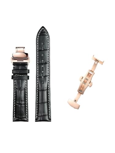 yaponuk Leder-Uhrenarmbänder für Hamilton Maestro Original Herren-Lederarmband(Blackwr2,20mm) von yaponuk