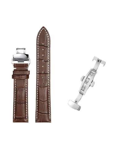 yaponuk Leder-Uhrenarmbänder für Hamilton Maestro Original Herren-Lederarmband(Brownws2,22mm) von yaponuk