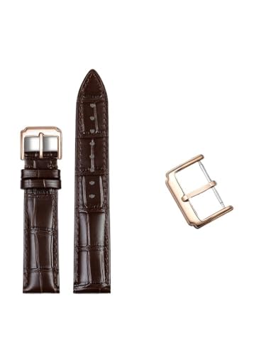 yaponuk Leder-Uhrenarmbänder für Hamilton Maestro Original Herren-Lederarmband(Dark brownr1,22mm) von yaponuk