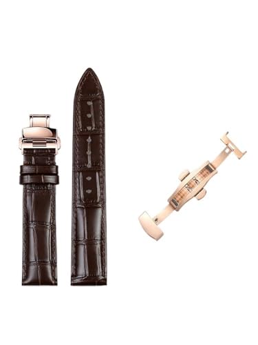 yaponuk Leder-Uhrenarmbänder für Hamilton Maestro Original Herren-Lederarmband(Dark brownr2,22mm) von yaponuk