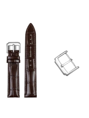 yaponuk Leder-Uhrenarmbänder für Hamilton Maestro Original Herren-Lederarmband(Dark browns1,22mm) von yaponuk