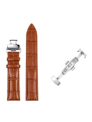 yaponuk Leder-Uhrenarmbänder für Hamilton Maestro Original Herren-Lederarmband(Tans2,22mm) von yaponuk