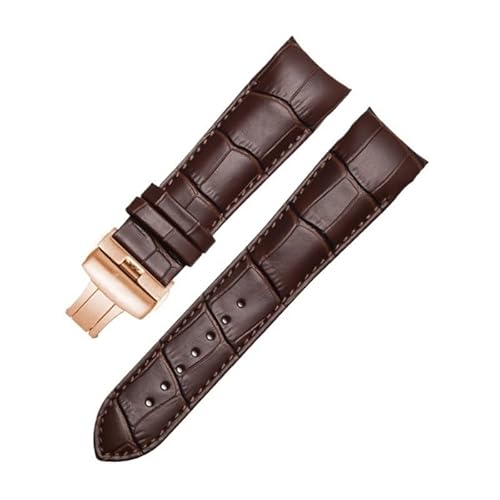 yaponuk Leder-Uhrenarmband für Tissot T035 Couturier 1853 T035627/T035617/T035407/T035410A(Brownp,24mm) von yaponuk