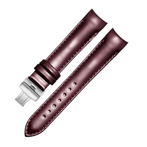 yaponuk Leder-Uhrenarmband für Tissot T035 Couturier 1853 T035627/T035617/T035407/T035410A(Burgundys,18mm) von yaponuk