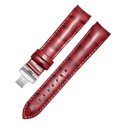 yaponuk Leder-Uhrenarmband für Tissot T035 Couturier 1853 T035627/T035617/T035407/T035410A(Reds,22mm) von yaponuk