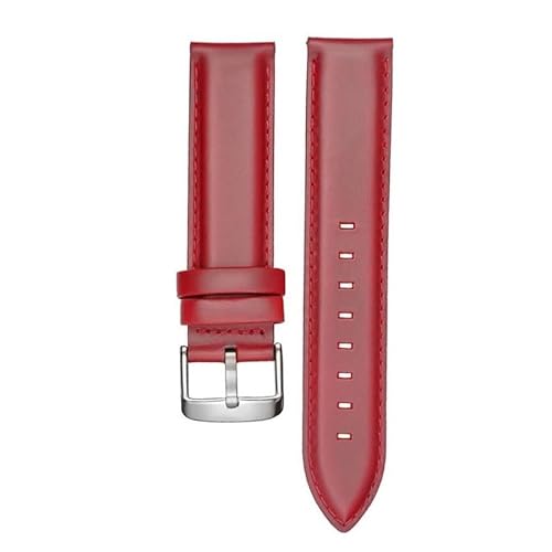 yaponuk Leder-Uhrenarmband passend für Daniel Wellington Uhrenkette aus Rindsleder mit Dornschließe(Reds,18mm) von yaponuk