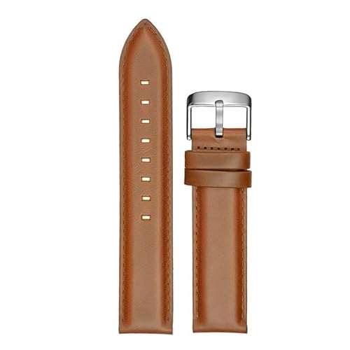yaponuk Leder-Uhrenarmband passend für Daniel Wellington Uhrenkette aus Rindsleder mit Dornschließe(Yellowish browns,20mm) von yaponuk