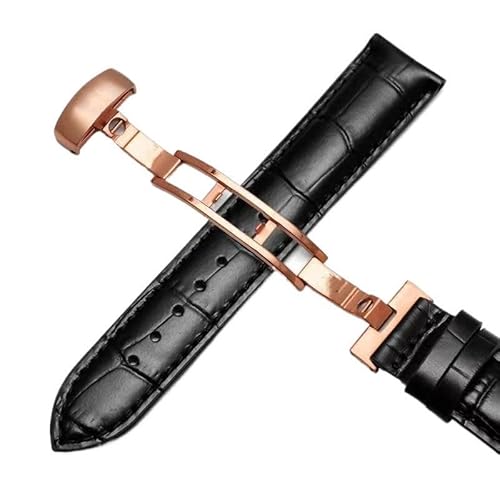 yaponuk Lederarmband für Tissot Le Locle 1853 T41 Armband für Tissot Gentleman T063(Blackp1,21mm) von yaponuk