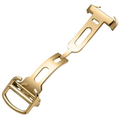 yaponuk Massive Edelstahl-Uhrenschnalle Für Cartier Ballon Bleu Und Tank Uhrenketten Zubehör(Gold,16mm) von yaponuk