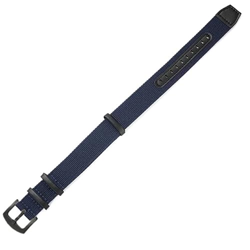 yaponuk Nylon Lederband Frauen Männer Sport Armband Weiches Armband Für Hamilton Khaki Feld(Blue-black,22mm) von yaponuk