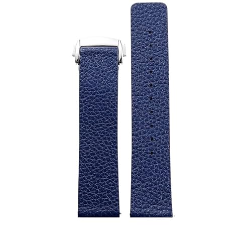 yaponuk Schnellverschluss-Uhrenarmband aus Rindsleder für Omega-Lederarmband(Blues,18mm) von yaponuk