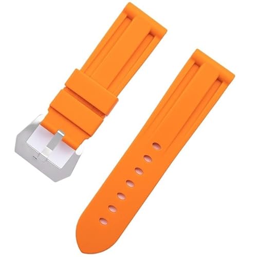 yaponuk Silikon-Uhrenarmbänder für Diesel DZ7395, DZ7396, DZ4500, DZ4506 Uhrenarmband(Oranges,26mm) von yaponuk