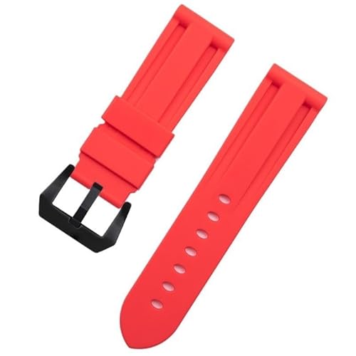 yaponuk Silikon-Uhrenarmbänder für Diesel DZ7395, DZ7396, DZ4500, DZ4506 Uhrenarmband(Redb,24mm) von yaponuk