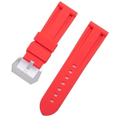 yaponuk Silikon-Uhrenarmbänder für Diesel DZ7395, DZ7396, DZ4500, DZ4506 Uhrenarmband(Reds,24mm) von yaponuk