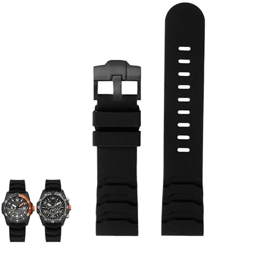 yaponuk Uhrenarmbänder aus Harzsilikon für Luminox 3749 3741 3723 3729 Armband(Blackb,22mm) von yaponuk