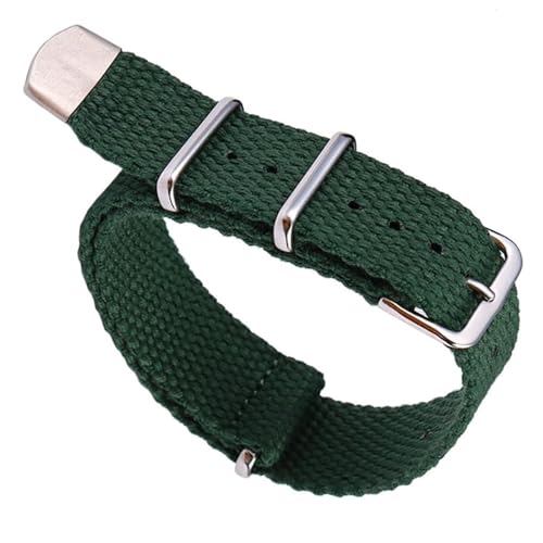 yaponuk Uhrenarmband aus Nylon und Canvas für R-olex Water Ghost-Uhrenarmband mit Zubehör für Herrenhandgelenke(Dark Green,20mm) von yaponuk