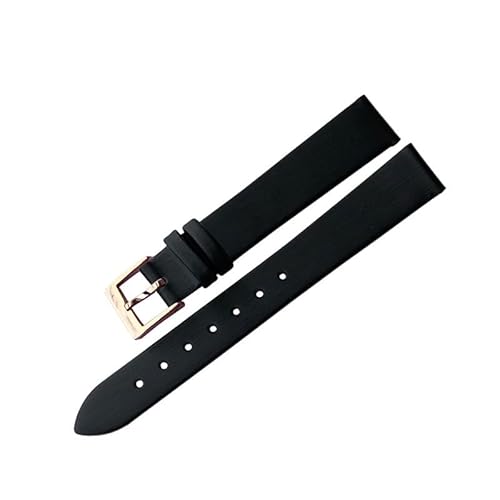 yaponuk Uhrenarmband aus echtem Leder für CK K7N236/K7N23T/K7N23C/K1I235 Damen-Uhrenarmband aus Seide(Blackr) von yaponuk