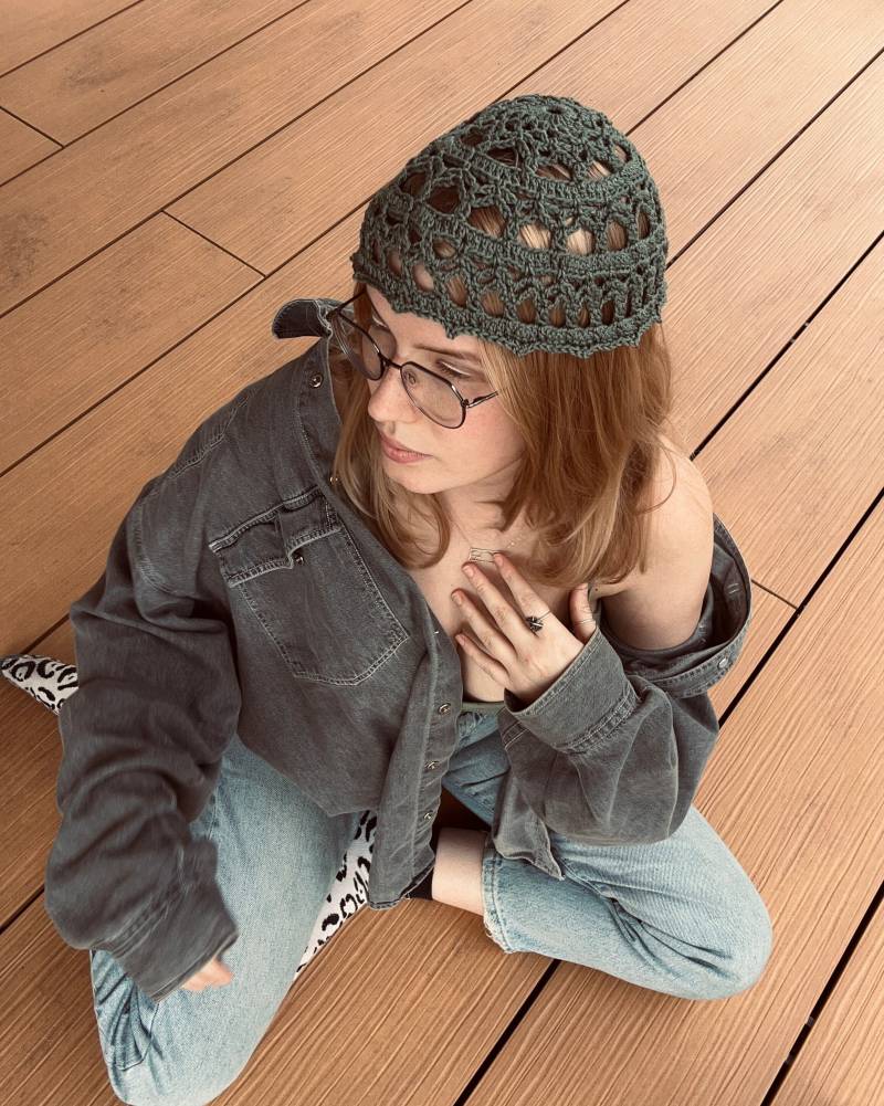 Häkel Kopfschmuck, Spitzen Crochet Headpiece, Lace Festival Boho Headpiece von yarnProblem