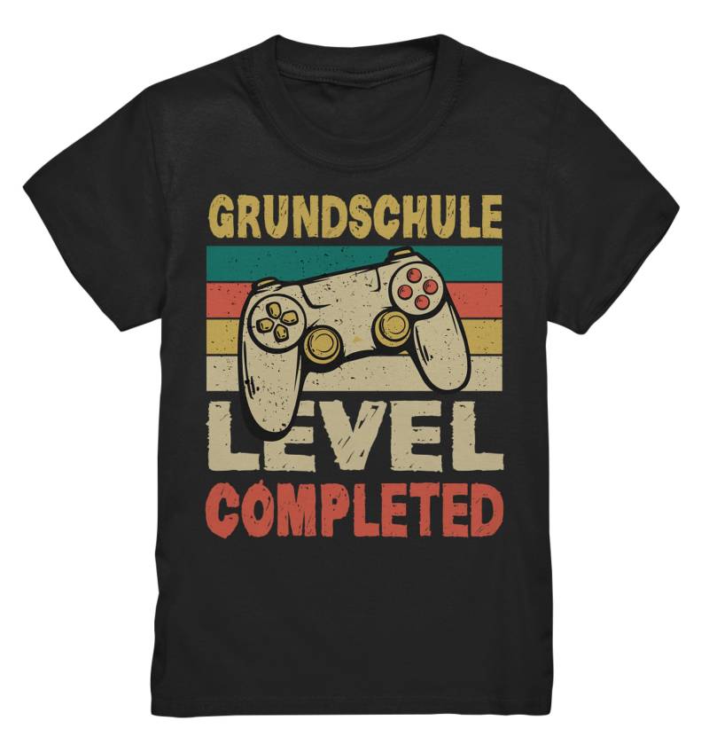 Grundschule 2025 Level Completed Gamer Kinder Geschenk Cooler Spruch Geschenkidee T-Shirt 5. Klasse von yayirashop