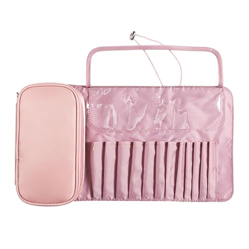 Make-up-Pinsel-Rollkoffer, Organizer-Tasche, wasserdichte aufrollbare Pinseltasche, tragbarer Reise-Make-up-Pinselhalter, kompakte Pinselaufbewahrung für Damen, langlebiger Make-up-Organizer für von ycezw