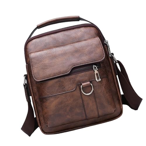 Umhängetasche für Herren – kleine Tasche für Herren, kleine Umhängetasche für Herren | tragbare Umhängetasche für Herren, lässige Retro-Tasche aus Leder, große Verschleißfähigkeit, PU-Umhängetasche r Umhängetasche für Herren – kleine Tasche für Herren, kleine Umhängetasche für Herren | tragbare Umhängetasche für Herren, lässige Retro-Tasche aus Leder, große Verschleißfähigkeit, PU-Umhängetasche r von ycezw