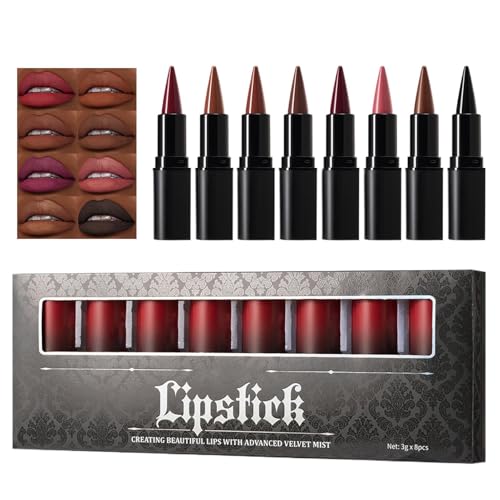 Ycezw Lipliners Bleistift, Lippenstifte | Finishale Mate Penon Lippenstift 8 Farben - Make -up Von Feuchtigkeitsspendenden Lippen Wasserdichte Lippen Zusammen Für Frauen Mädchen von ycezw