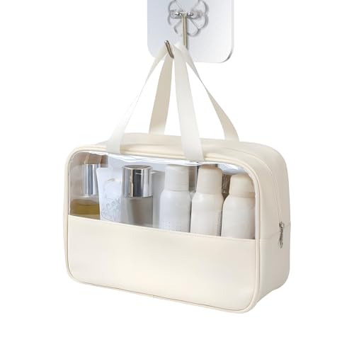 ycezw Durchsichtige Makeup Tasche,Transparente Tragetasche | Große Klare Kosmetik Organizer Tasche | Für Arbeit Schule Sport Fitnessstudio Outdoor Urlaub von ycezw