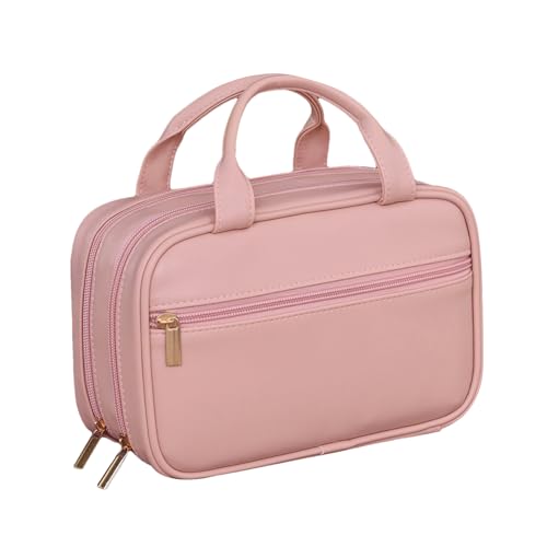 ycezw Kosmetiktasche, Reise-Make-up-Tasche | Doppelschicht-PU-Leder-Kosmetiktasche - wasserdichte tragbare Reisetasche mit Trennwand für Frauen, Rosa, riferimento alla descrizione, Siehe ycezw Kosmetiktasche, Reise-Make-up-Tasche | Doppelschicht-PU-Leder-Kosmetiktasche - wasserdichte tragbare Reisetasche mit Trennwand für Frauen, Rosa, riferimento alla descrizione, Siehe von ycezw