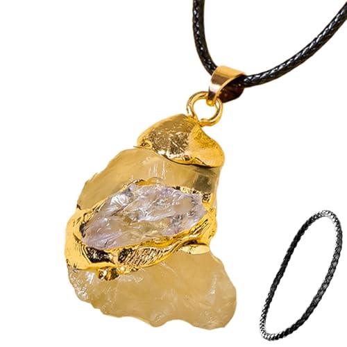 ycezw Natürliche Halskette, Rohstein Anhänger Halskette - Anhänger Halskette mit Rohstein Anhänger | Heilende Damen Halskette mit unregelmäßigem Schmuck, riferimento alla descrizione ycezw Natürliche Halskette, Rohstein Anhänger Halskette - Anhänger Halskette mit Rohstein Anhänger | Heilende Damen Halskette mit unregelmäßigem Schmuck, riferimento alla descrizione von ycezw