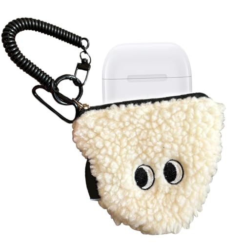 ycezw Plüsch-Geldbörse,Plüsch-Geldbörse - Reisbällchen Kleine Geldbörse - Gefüllte Münztasche, süße Geldbörse mit Reißverschluss, tragbare Geldbörse für Frauen von ycezw