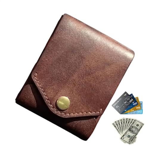 ycezw Schlanke Geldbörse für Herren – Vintage-PU-Ledergeldbörse, Kartenhalter | Handgefertigte kurze Ledergeldbörse mit Geldklammer, multifunktionaler Geldbeutel, effiziente Aufbewahrung für Reisen ycezw Schlanke Geldbörse für Herren – Vintage-PU-Ledergeldbörse, Kartenhalter | Handgefertigte kurze Ledergeldbörse mit Geldklammer, multifunktionaler Geldbeutel, effiziente Aufbewahrung für Reisen von ycezw