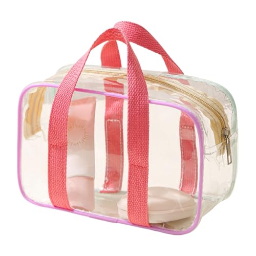 ycezw Transparente Toilettentasche | Tragbare Kosmetiktasche für Flüge & Reisen - Wasserabweisender Organizer Mit Reißverschluss zum Fitnessstudio Urlaub Festival Konzert Schule von ycezw