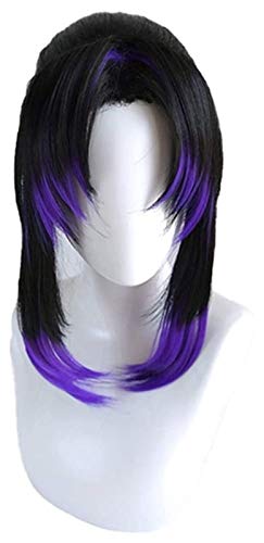 Anime Coser pruik Demon Slayer: Kimetsu Nein Yaiba Hashibira Inouke Styled Cosplay Party Perücke(Farbe: Größe dessen:28cm) (Color : L:40cm) von ydound