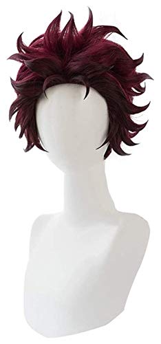 Anime Coser pruik Demon Slayer: Kimetsu Nein Yaiba Hashibira Inouke Styled Cosplay Party Perücke(Farbe: Größe dessen:28cm) (Color : Size About:28cm) von ydound