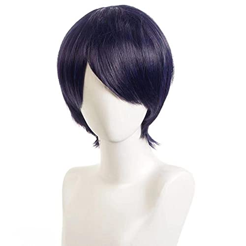 Anime Coser pruik Persona 5 yusuke kitagawa Cosplay perücke männer Kurze schwarz Blaue perücke Cosplay Anime Cosplay perücke hitzebeständige synthetische Perücken Halloween von ydound