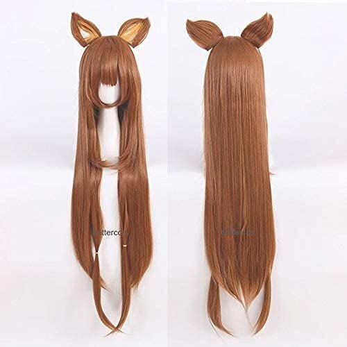 Cosplay Wig Aufstieg des Schildes Hero Raphtalia Raphtalia Rafutaria Cosplay Perücke Hitzebeständige Kunsthaarperücke + Ohren Haarnadeln 100c von ydound