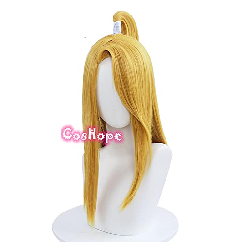 WHBHD Deidara Cosplay Männer Lange goldene gelbe Perücke Cosplay Anime Cosplay Perücke Hitzebeständige synthetische Perücken von ydound