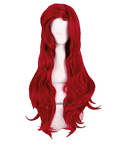 WHBHD Die kleine Meerjungfrau-Prinzessin Ariel Cosplay Perücken langwellige wellenförmige hitzebeständige synthetische Haarperücke + Perücke-Kappe WHBHD Die kleine Meerjungfrau-Prinzessin Ariel Cosplay Perücken langwellige wellenförmige hitzebeständige synthetische Haarperücke + Perücke-Kappe von ydound
