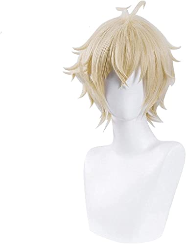 WHBHD Mikaela Hyakuya Cosplay Seraph des End Cosplay Kurzlicht Blond Perücke Cosplay Anime Cosplay Perücken Hitzebeständige synthetische Perücken WHBHD Mikaela Hyakuya Cosplay Seraph des End Cosplay Kurzlicht Blond Perücke Cosplay Anime Cosplay Perücken Hitzebeständige synthetische Perücken von ydound