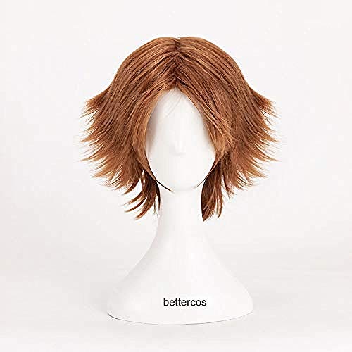 WHBHD Persona 4: Die Animation Yosuke Hanamura Cosplay Perücken Kurzbraun Hitzebeständige synthetische Haarperücke + Perücke-Kappe WHBHD Persona 4: Die Animation Yosuke Hanamura Cosplay Perücken Kurzbraun Hitzebeständige synthetische Haarperücke + Perücke-Kappe von ydound