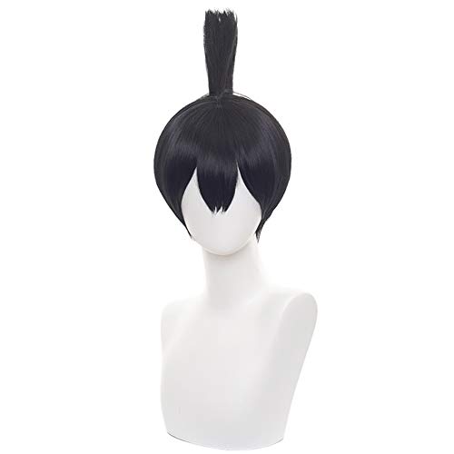 coser wigs makima perücke, kettensäge mann makima cosplay perücke mit perücke cap, lang pferdeschwanz rot anime cosplay perücke ( color : aki hayakawa ) von ydound