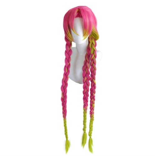 ydound Anime Coer Wig. Dämon Slayer Kimetsu Nein Yaiba Kanroji Mituri Lange Perücke Cosplay Kostüm Hitzebeständige Synthetische Haarzöpfe Frauen Cosplay Perücken von ydound