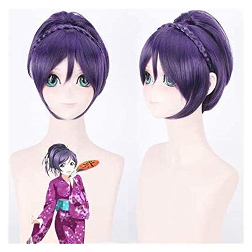 ydound Anime Coer Wig. Nozomi Tojo purpurrote Perücke Lange Haare Anime Perücke LoveLive! Cosplay Comic- Con Halloween Party Carnival Männer und Frauen Anime Fans Geschenk von ydound
