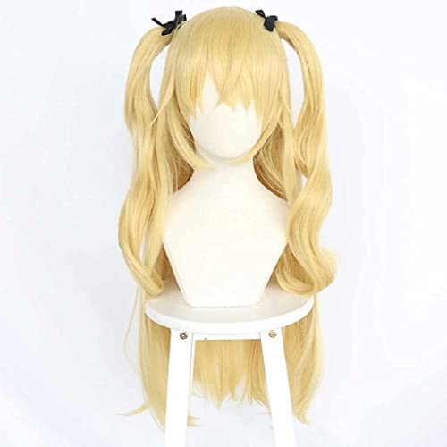 ydound Anime Coser Anime Genshin Impact Fischl Cosplay-Perücke, mit gratis Perückenkappe, for Halloween-Party, Halloween-Karneval mit Perücke von ydound