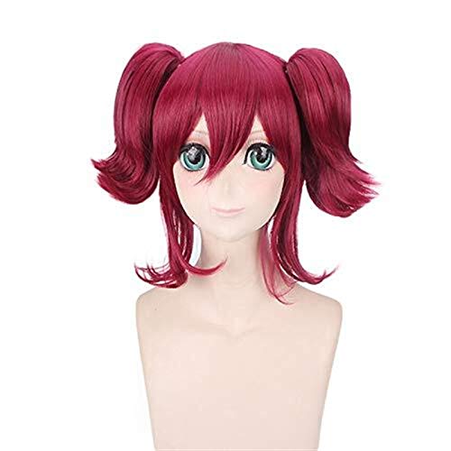 ydound Anime Coser Anime LoveLive Sunshine Ruby Kurosawa Red Bunches Perücke Cosplay Kostüm Love Live Hitzebeständige Kunsthaar Damen Perücken von ydound