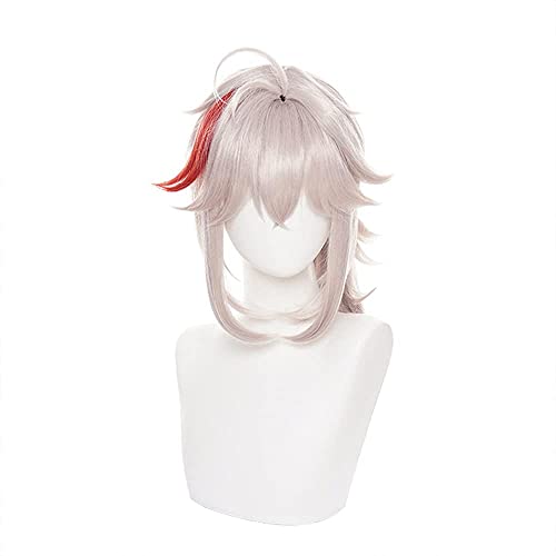 ydound Anime Coser Genshin Impact Perücke, Anime Cosplay Kaedehara Kazuha Perücke, mit gratis Perückenkappe, for Halloween, Party, Karneval, Nachtleben, Konzerte, Hochzeiten von ydound