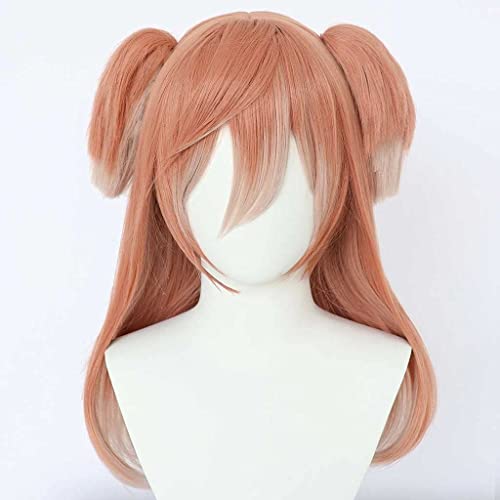 ydound Anime Coser Genshin Impact YanFei Perücke Anime Cosplay Perücke mit Gratis Perückenkappe, for Halloween Party Halloween Karneval mit Perücke von ydound