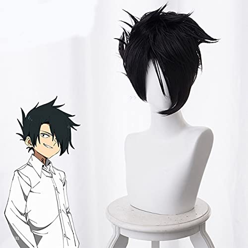 ydound Anime Coser Perücke Cosroad The Promised Neverland Ray Emma Norman Cosplay Perücken Männer Frauen Gelb Weiß Schwarz Perücke Einheitsgröße A (Farbe: B, Größe: Einheitsgröße) von ydound