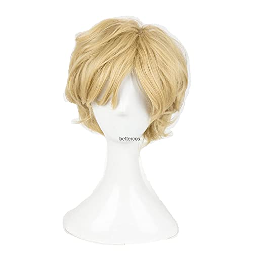ydound Anime Coser Sailor Moon Sailor Uranus Tenoh Haruka Cosplay Perücken Kurze Leinen Blondine Hitzebeständige Synthetische Haarperücke + Perücke Kappe ydound Anime Coser Sailor Moon Sailor Uranus Tenoh Haruka Cosplay Perücken Kurze Leinen Blondine Hitzebeständige Synthetische Haarperücke + Perücke Kappe von ydound